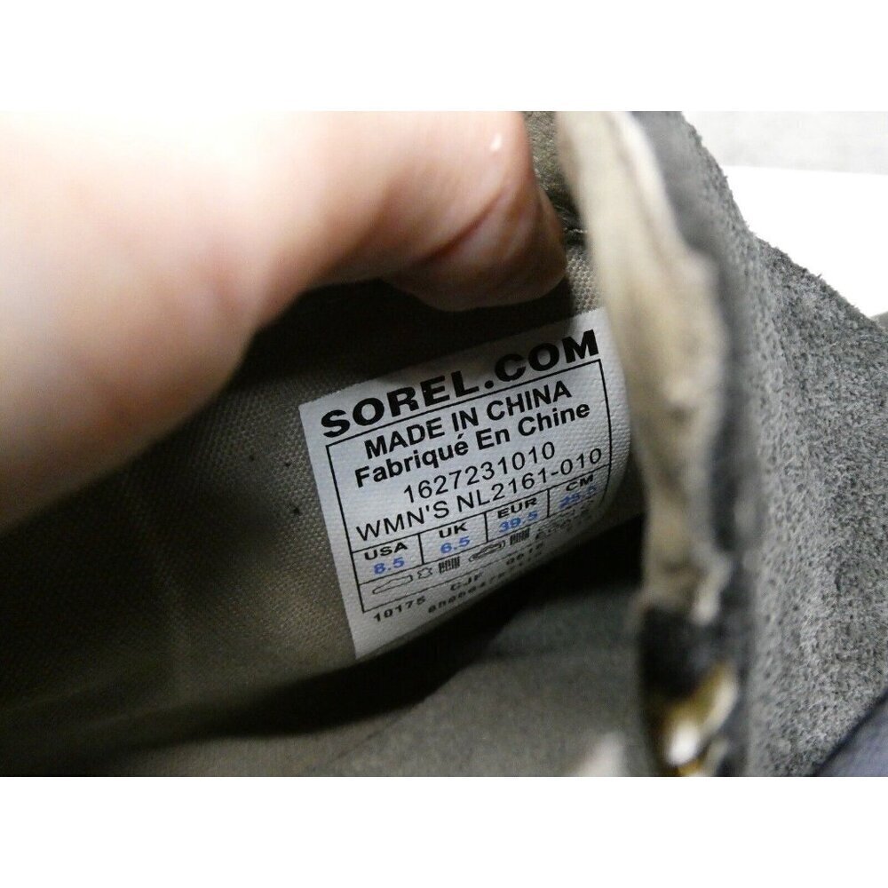 Sorel Major Low Ankle Boots Booties Black Leather Side Zip Women Size 8.5‎ - Picture 12 of 12